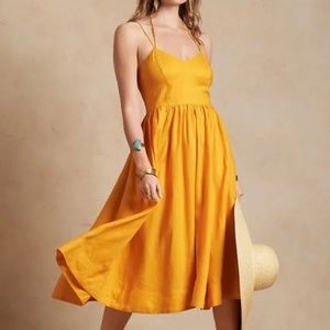 Banana Republic Linen Midi Dress